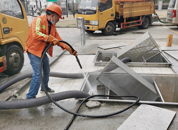 南桥镇隔油池清理